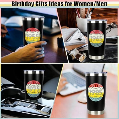 70th Birthday Gifts for Women Men - 1955 70th Birthday Decorations Gifts Ideas for Her Him - 70 Year Old Birthday Gift for Men Women Turning 70 Gift Ideas - 20oz Stainless Steel Tumbler
