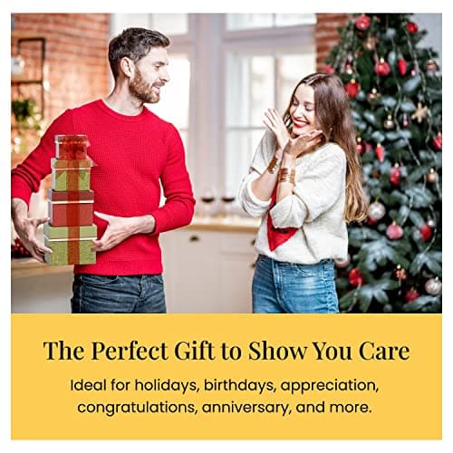 Broadway Basketeers 4 Box Gourmet Food | Tower Snacks | for Women, Men, Families, College – Delivery for Holidays, Appreciation, Thank You, Christmas, Corporate, Get Well Soon Care Package