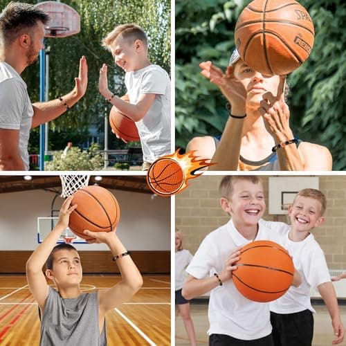 Tifeson Christmas Stocking Stuffers Gifts for Boys, Basketball Bracelet for Son Grandson Team Players Fan Adjustable Inspirational Beaded Bracelet for Birthday Christmas Gifts