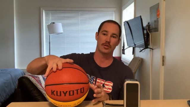 KUYOTQ 3LBS/3.3LBS/2.2LBS/ 29.5/28.5" Weighted Basketball Composite Indoor Outdoor Heavy Trainer Basketball for Improving Ball Handling Dribbling Passing and Rebounding Skill (deflated, Size 7/6)