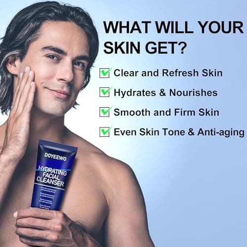 Skin Care for Men, Hydrate, Firm, Anti-Aging & Wrinkle Facial Skin Care Routine Kit Set,Mens Christmas Gifts Stocking Stuffers Secret Santa Gifts for Men Him Dad Boyfriend Husband Birthday Valentines