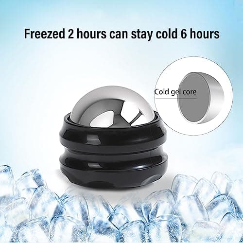 Cold Massage Roller Ball - Gifts for Men Women Teens Boys，Stays Cold for 6 Hours, Home Office Travel Essentials,Sports Fitness Relaxations Gift,Rapidly Relieve Muscle Pain and Tension