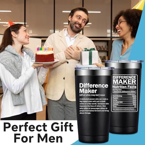 Grifarny Difference Maker Definition Tumbler Mug - Thank You Gifts for Men, Women - Appreciation, Inspirational Gifts for Boss, Employee, Teachers, Assistant Principal, Coworkers