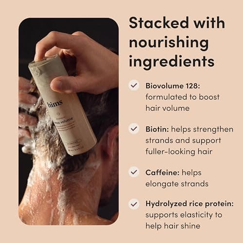 hims Max Volume Shampoo, 2 Pack - Volumizing Natural Shampoo for Men with Biotin - Adds Volume, Shine & Bounce - Citrus Spice - 2 x 6.4 fl oz