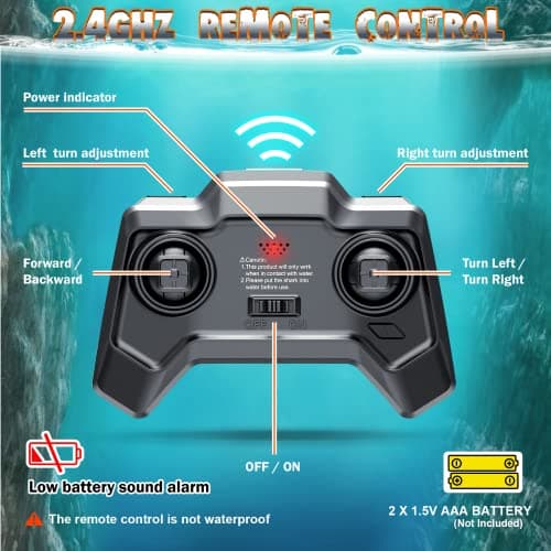 2.4GHz Remote Control Mosasaurus Dinosaur Swimming Pool High Simulation Toys, RC Boat Lake Bathroom 8-12 Years Boys Girls Christmas Halloween Tricky Birthday Gift