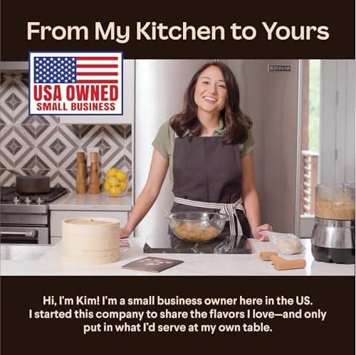 Cooking Gift Set Co. Bamboo Steamer Basket Soup Dumpling Kit - 2 Tier 8-Inch Dumpling Steamer for Cooking with Agar Agar, Roller, Spoon, Liners, Recipes & Step-by-Step Video (6-Piece Set)