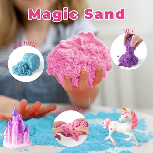 Unicorn Light-Up Terrarium Kit for Kids - LED Night Light Birthday Gift for Girls Ages 4 5 6 7 8-12 Year Old - Unicorn Toys for Girls - DIY Arts and Crafts Kit for Kids