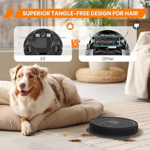 Robot Vacuum and Mop, 3-in-1 Robot Vacuum Cleaner, 4000Pa Powerful Suction, 2.87" Ultra Slim, with Wi-Fi/App/Alexa, Smart Navigation, Perfect for Pet Hair, Hard Floors and Low-Pile Carpets