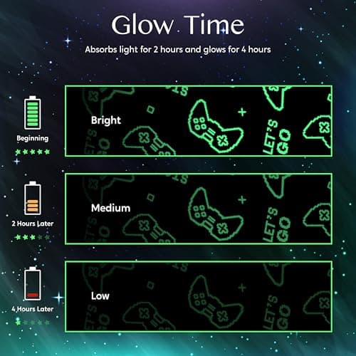 Joiedomi Glow in The Dark Gaming Blanket Gamer Gifts for Boys Age 2 3 4 5 6 7 8 9 10 11 12 Year Old, Soft Cozy Flannel Kids Throw Blanket, Birthday Bedroom Decor Grey 50"×60"
