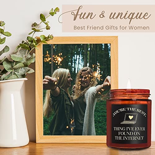 Best Thing I Found on The Internet Candles for Women Men - Gift for Her Him Best Friend Wife Husband Girlfriend Boyfriend - Relaxing Soy Candle - Anniversary, Birthday, Valentines Day Gifts