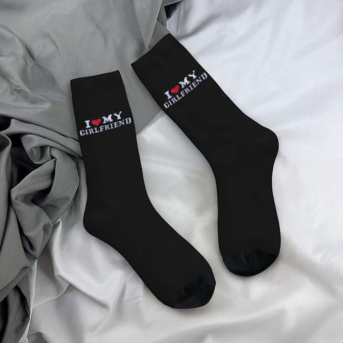 Gift for Boyfriend I Love My Girlfriend Socks Christmas Anniversary Valentines Gift for Boyfriend Socks Gift for Him