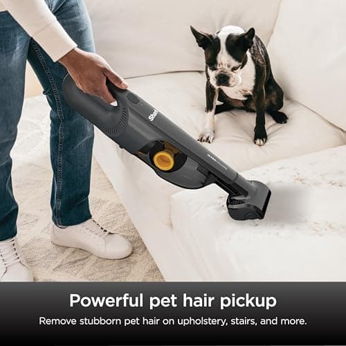 Shark UltraCyclone Pet Pro Plus Cordless Hand Vacuum, Powerful Suction, Handheld Vacuum for Car & Home, Pet Power Brush, Crevice Tool, Scrubbing Brush, XL Dust Cup, Black, CH951