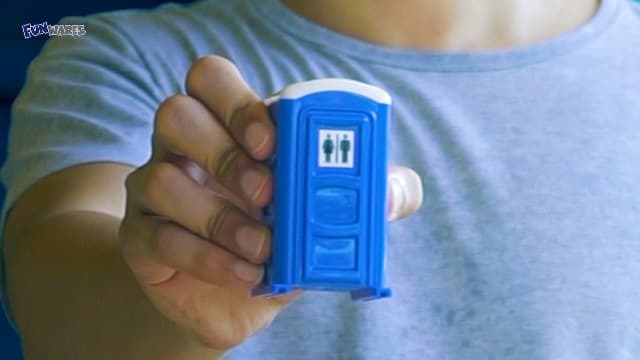 American Designed & Owned, Original Porta Potty Shot Glasses Gag Gift for Men, Top Choice for Number 2 Humor, Funny Shot Glass, White Elephant Gift, Secret Santa and Shot Glass Collectors