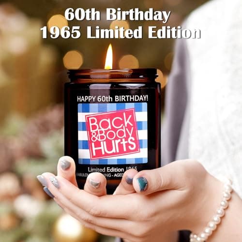 60TH Birthday Gifts for Women Men, Happy 60th Birthday Decorations for Women Men, 60th Gift Ideas, 60 Year Old Gifts for Him Her Mom Dad Wife Husband Friends Sister