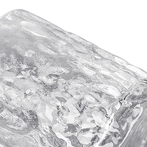 BXT Japanese Whiskey Glass - Handmade Old Fashioned Tumbler | Crystal Hammer Figure Finish | Thickened Drinking Cup for Whiskey Beer Brandy Cocktail Scotch for Men Dad Daddy Fathers Day