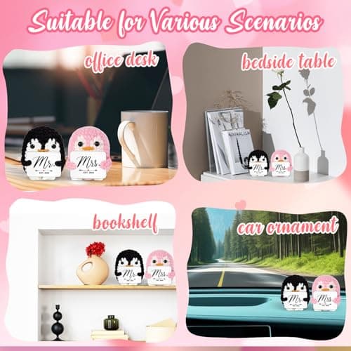 QUPT Wedding Gifts, Mr and Mrs Gift Penguin 2025, Bridal Shower Gifts, Wedding Present for Couples 2025, Just Married Gift for Newlywed Couple, Bride, Penguin Doll Mr and Mrs Present