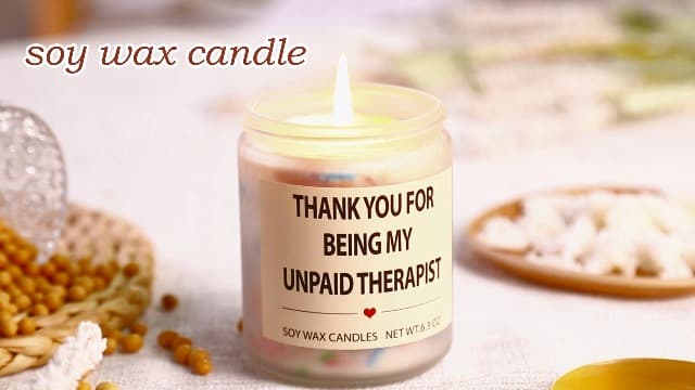 Friends Gifts Birthday Lavender Candles for Friends - Thank You Gifts for Women, Teacher, Nurses, Besties, Moms, Sisters