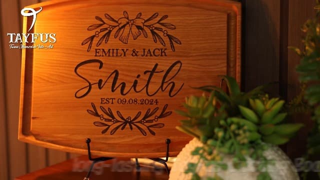 Personalized Home Sweet Home Cutting Board – Custom Engraved Wooden Board – Housewarming Gift, New Home Gift, Realtor Closing Gift, Wedding, Anniversary, Christmas, Bridal Shower Present
