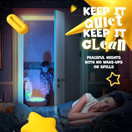 Toilet Bowl Night Light - Unique Cool Gadget with Motion Sensors & Multi Color LED - Funny Gag Gifts for Men, Dad, Husband, Boyfriend - Fun Birthday Present for Him