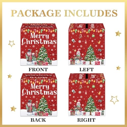 Christmas Party Gifts, Christmas Money Box for Cash Pull, Christmas Money Pull Box with Snowman Card and Transparent Bags, Christmas Money Pull Box, Christmas Money Pull Box for Kids Adults