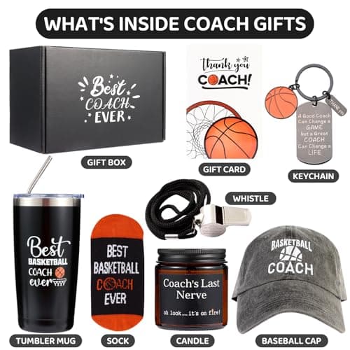 Basketball Coaches Gifts, Best Coach Ever, Christmas Gifts, Thank You Gifts for Coach, Gift for Basketball Coach, Coach Gifts for Men Best Gift for Coaches