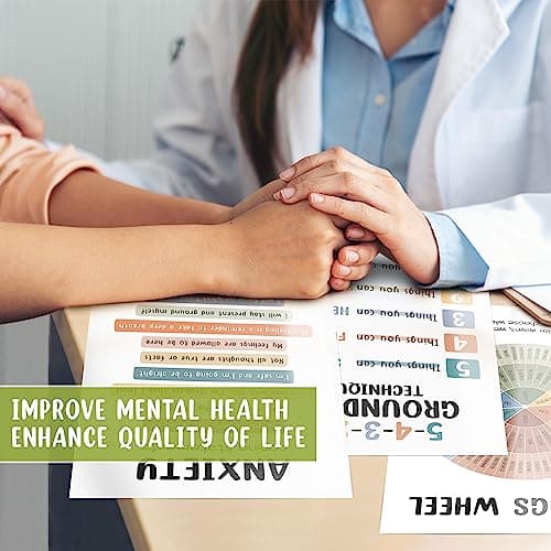 10 Pcs Care Mental Health Posters, Mental Health Matters Poster, Therapy Office Decor, Counseling Office Must Haves, School Counselor PR Colorful (Colorful)