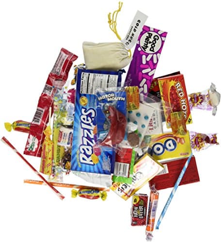 RETRO CANDY YUM Happy 40th Birthday to You for 40 Year Old Man or Woman - Classic Nostalgic Candy Assortment Gift Box Jr