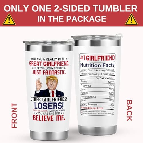 Gifts for Girlfriend - Anniversary, Birthday, Christmas Girlfriend Gifts for Women - Romantic Love Couple Gift for Her from Boyfriend - Gift Ideas for Couples - 20 Oz Stainless Steel Tumbler