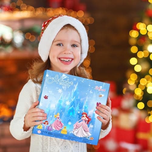 Princess Advent Calendar 2025 Girls, Princess Deformation Toys 24 Days Christmas Countdown Calendar Creative Xmas Gifts for Kids Teens