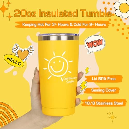 Gift Baskets for Women, 10pcs Unique Birthday Gifts for Women, Best Friend Birthday Xmas Gifts, Get Well Soon Gift Basket Sending Sunshine Cheer Up Box for Sister Friendship - BRIGHTEN UP HER DAY!