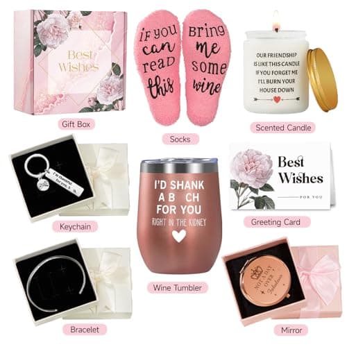 Birthday Gifts for Women - Best Friends Gifts for Women, Sister Birthday Gift Ideas, Unique Bestie Friendship for Woman, Christmas Gift for Best Friend Bestie Sister