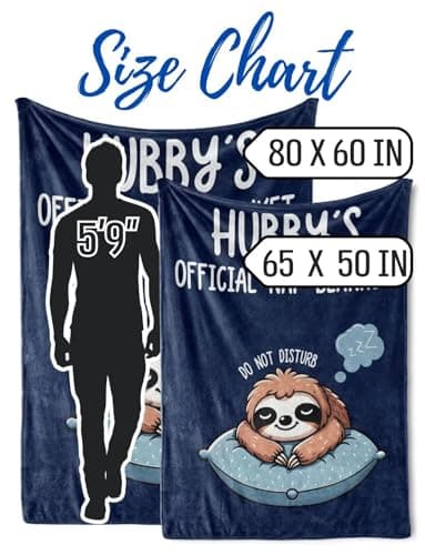 Husband Gifts, Valentine's Day Christmas Birthday Gifts for Husband, Hubby, Flannel Throw Blanket 60x80 Inches