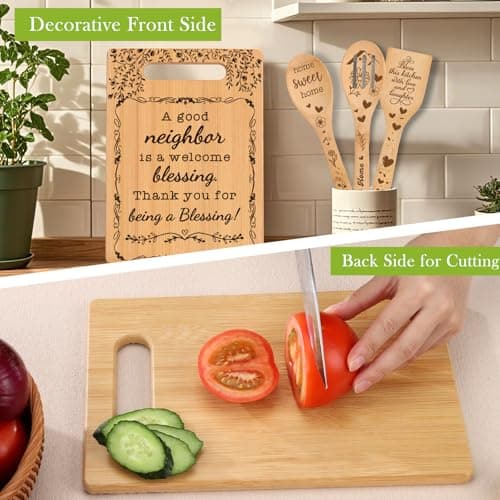 Neighbors Christmas Gifts Best Neighbor Ever Gift New Housewarming Ideas for Moving Away Neighbor Birthday Christmas Appreciation Gift for New Neighbor Cutting Boards for the Kitchen