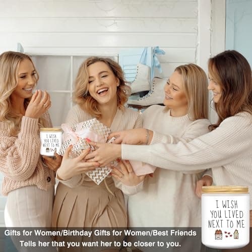 Homsolver Gifts for Women, Birthday Gifts for Women, Unique Friendship Gift for Best Friend Birthday, Her, BFF, Sisters, Besties, Mom - Funny Lavender Scented Candles