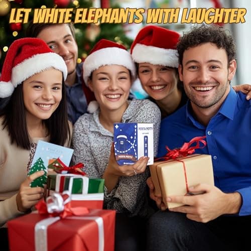 Ceramic Porta Potty Shot Glasses(1 PACK), White Elephant Gift for Adults, Gag Gifts Funny for Adults, Top Choice Secret Santa Gifts for Men, Friends and Coworker
