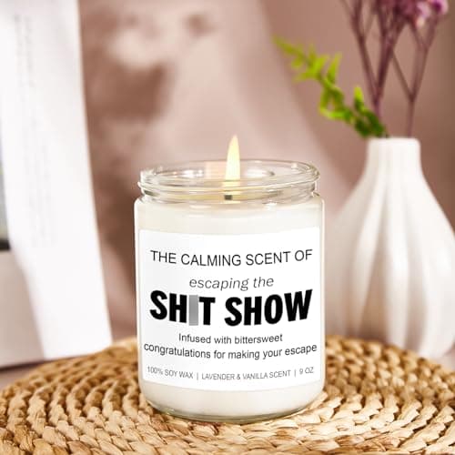 Sarcastic Candles, Going Away, Goodbye, Farewell Gifts for Coworkers - Retirement, Coworker Leaving Gifts for Women, Men - Leaving Job, Moving Away Presents for Friends, Boss, Work Bestie