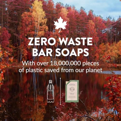 Handmade in Canada, Plant Based Cold Process Natural Bar Soap, With Premium Essential Oils, Dry Skin, Pack of 6 (For Him)