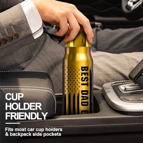 Gifts for Dad from Daughter Wife 17oz Stainless Steel Bullet Tumbler, Coffee Mug Birthday Gifts for Men Grandpa on Christmas Anniversary Valentines Fathers Day Stocking Stuffers for Men