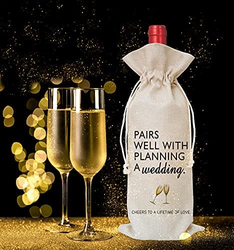 Wine Bag Wedding Gift for Mr and Mrs - Engagement Gift J14