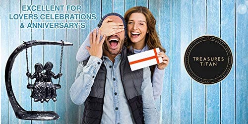 for Couple, Iron Anniversary, Marriage, Gift for Wife, Cool Engagement Gift, Wedding Anniversary Sculpture 7.5"x7"x3". Expresses Passion and Love. Gift Wrap Available