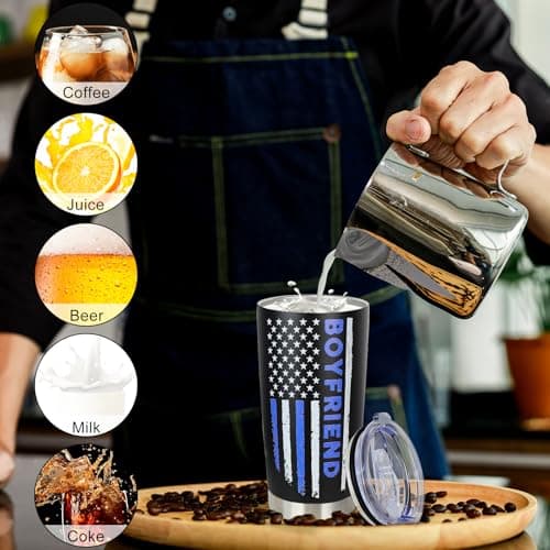 Gifts for Boyfriend Birthday - Cool Valentines Anniversary Day Gifts for Him Boyfriend from Girlfriend - Gift To My Boyfriend's Christmas 20oz Insulated Tumbler