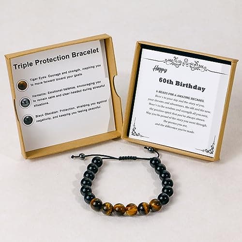 Sereney Christmas Gifts for Him Son Boys Bonus Dad Father Men Boyfriend Grandson Friend as Triple Protection ID Bracelets Birthday Gifts for 9 10 11 12 13 15 16 17 18 21 30 40 50 60 Year Old Men