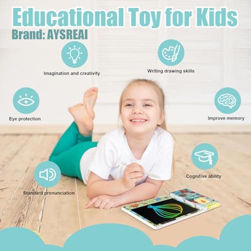 Talking Flash Cards with LCD Writing Tablet, Autism Sensory Toys for Autistic Children, Speech Therapy Toys, 224 Sight Words Educational Learning Toddler Toys for 3 4 5 6 Year Old