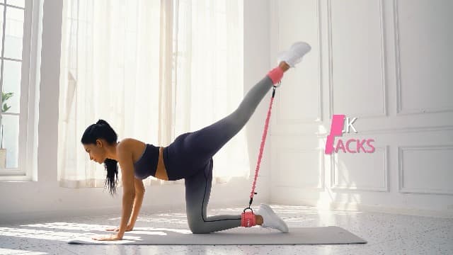 Ankle Resistance Bands with Cuffs, Ankle Weights Bands for Working Out, Women Leg and Glutes Workout Equipment, Exercise Bands for Kickbacks, Butt and Booty Trainer, Home Gym Fitness Equipment