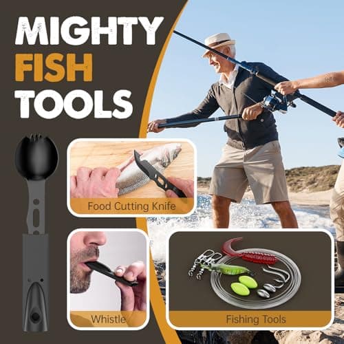 Gifts for Men Him Dad, Survival Kit and Equipment 25 Pcs, Valentines Gifts for him, Christmas Stocking Stuffers,Camping Essentials, Survival Gear, Cool Gadgets for Men