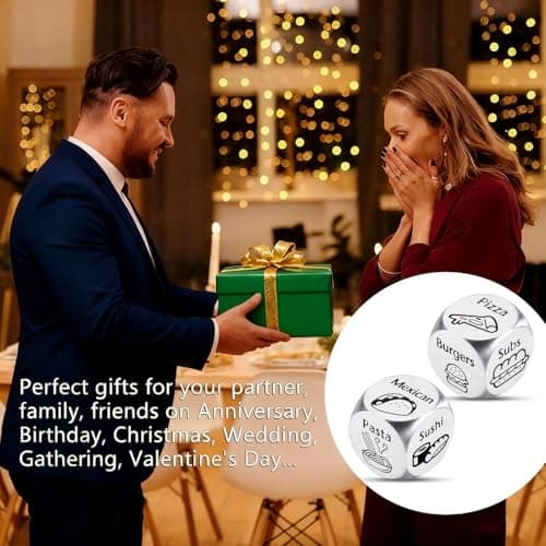 Christmas Stocking Stuffers for Women Men,Santa Gift Exchange Dice White Elephant Gag Gift for Son, for Boyfriend Girlfriend Valentines Day Birthday Gifts for Him Her Couples Gift