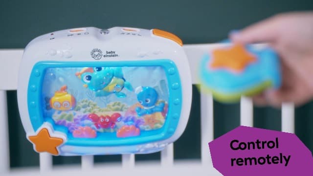 Baby Einstein Sea Dreams Soother Musical Crib Toy and Sound Machine, Newborn and up