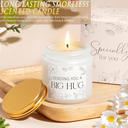 Get Well Soon Gifts Baskets for Women Self Care Gifts, Spa Care Package After Surgery Inspirational Thinking of You Sympathy Gift, Feel Better Encouragement Gift for Women Sick Friends Mom w/ Blanket