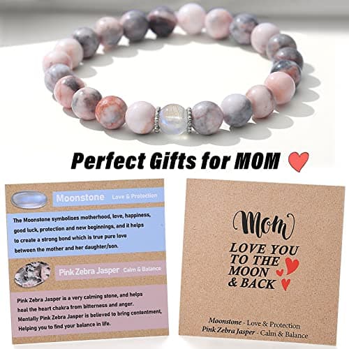 Unique Gifts for Mom - Handmade Crystal Bracelet with Meaning - Comes in Gift Box and Crystal Card