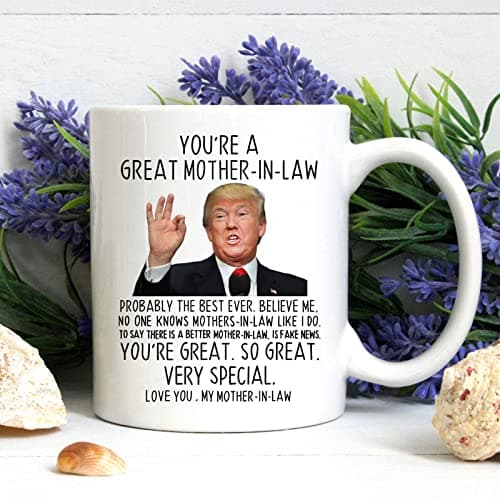 Aurahouse Funny Mother-in-law Mug - 11 Oz, Great Mother-in-law Gift for Birthday, Mother's Day, Christmas